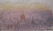 Claude Monet Vue generale de Rouen painting